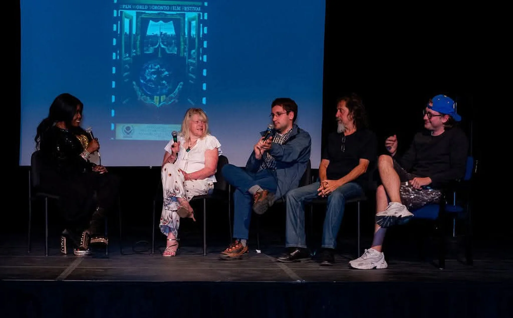 Conversation on stage