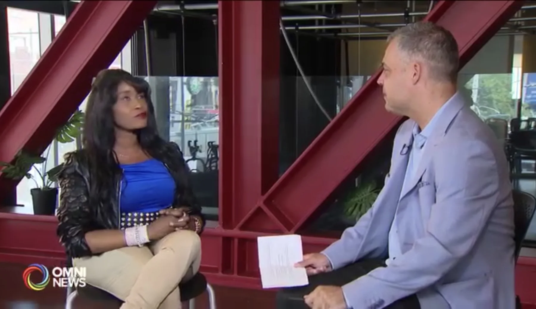 Sabine Mondestin speaking about OWTFF on OMNI News