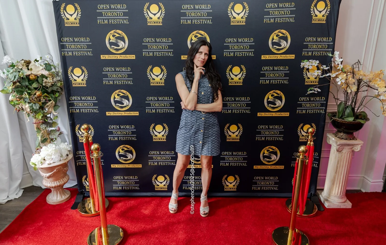 Red carpet portrait